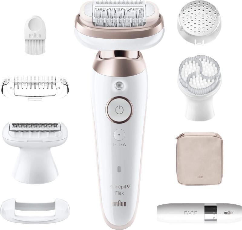 Braun Silk·épil 9 Flex 9-360 3D Wit Roze Titan