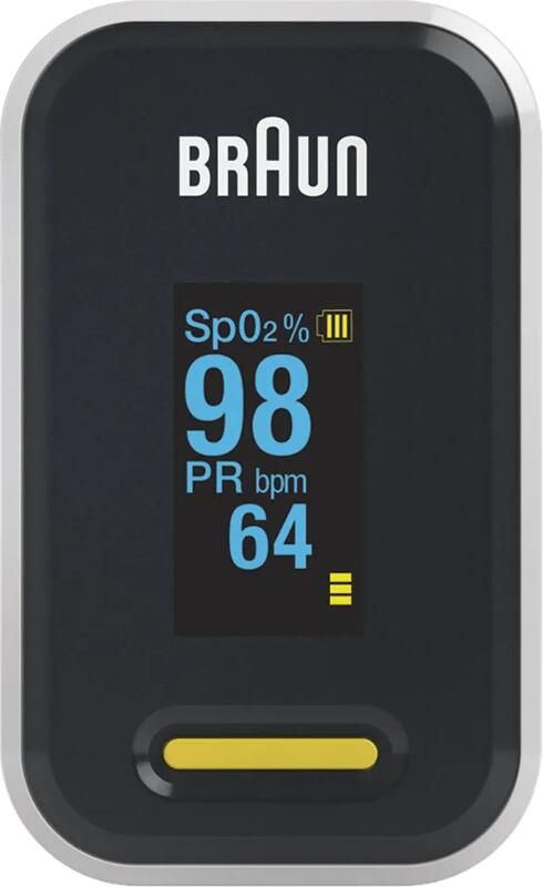 Braun Saturatiemeter YK-81CEU eenvoudig fingerclip gebruik