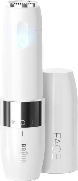 Braun Elektrische gezichtsonthaarder FS1000 Face mini-ontharingsapparaat ideaal voor onderweg met smartlight
