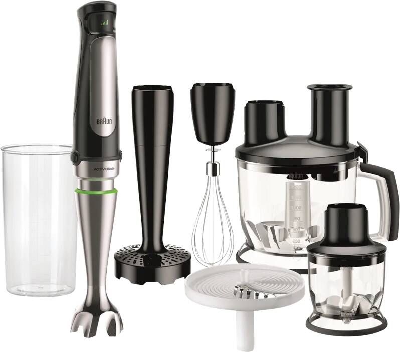 Braun MultiQuick 7X MQ 7087X Staafmixer Zwart
