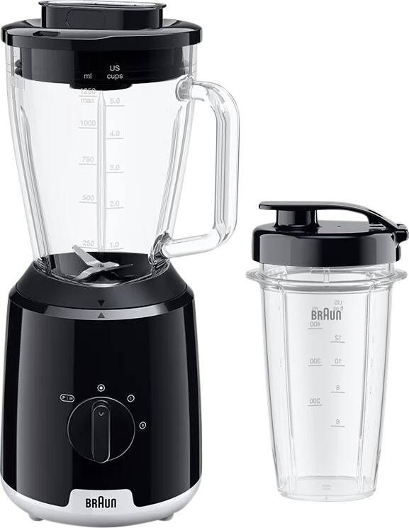 Braun JB1051 Blender voor op aanrecht 1 25 l Pulse function IJs-crusher 0 9 m 600 W