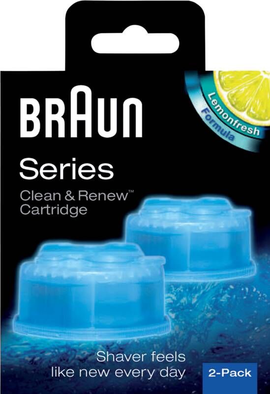 Braun Reinigingsmiddel voor elektrisch scheerapparaat Clean & Renew CCR voor series 3-9 elektrisch scheerapparaat (set)