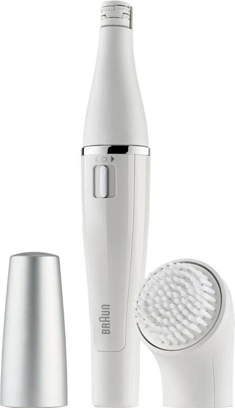 Braun Face 810 gezichtsepilator en reinigingsborstel Zilver Wit