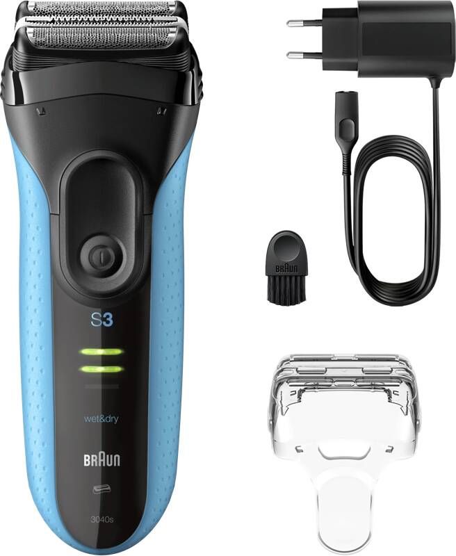 Braun Series 3+ 3040S Blauw