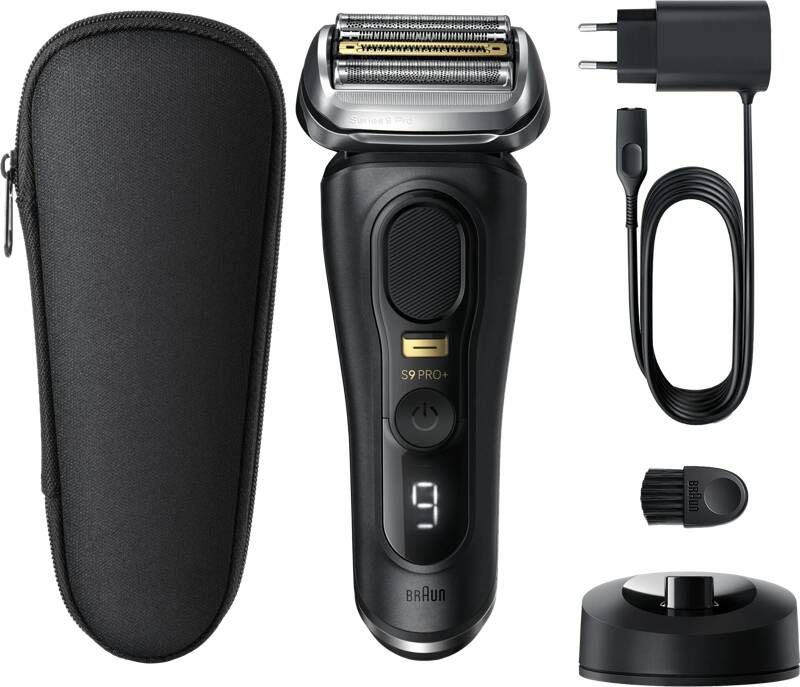 Braun Series 9 Pro+ 9510s Elektrisch Scheerapparaat Oplaadstandaard Wet & Dry Zwart