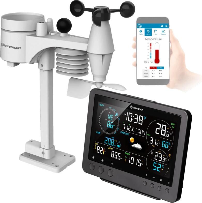 Bresser Professioneel Wifi Weerstation 8-in-1 Bise