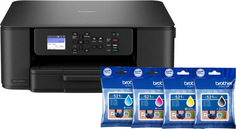 Brother DCP-J1310DW + 1 set extra cartridges