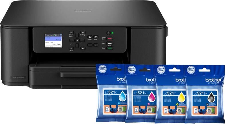 Brother DCP-J1310DW + 1 set extra cartridges