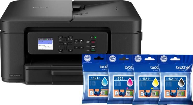 Brother DCP-J1360DW + 1 set extra cartridges