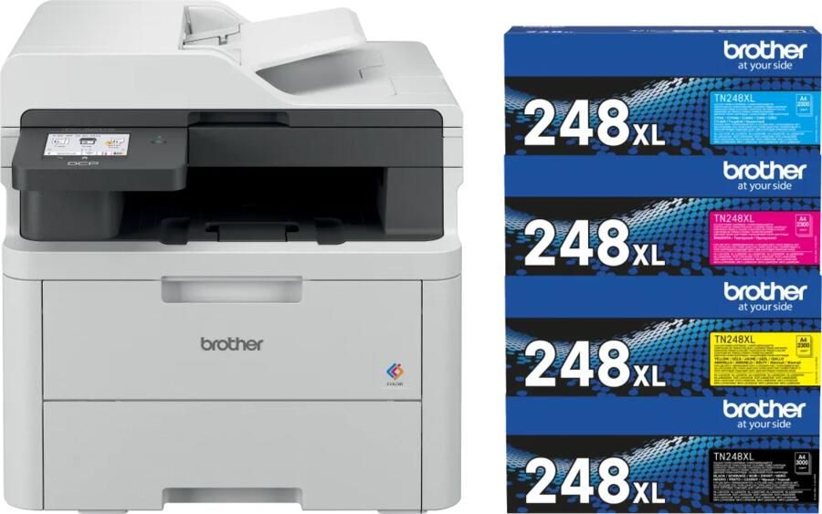 Brother DCP-L3560CDW + 1 extra set XL toners