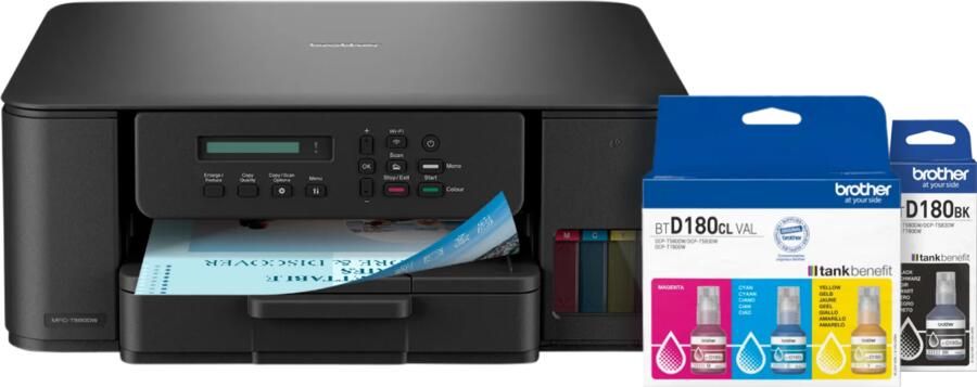 Brother DCP-T580DW + 1 set extra inktflesjes