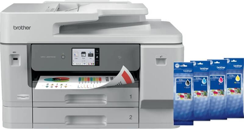 Brother MFC-J6975DW + 1 set extra XL cartridges