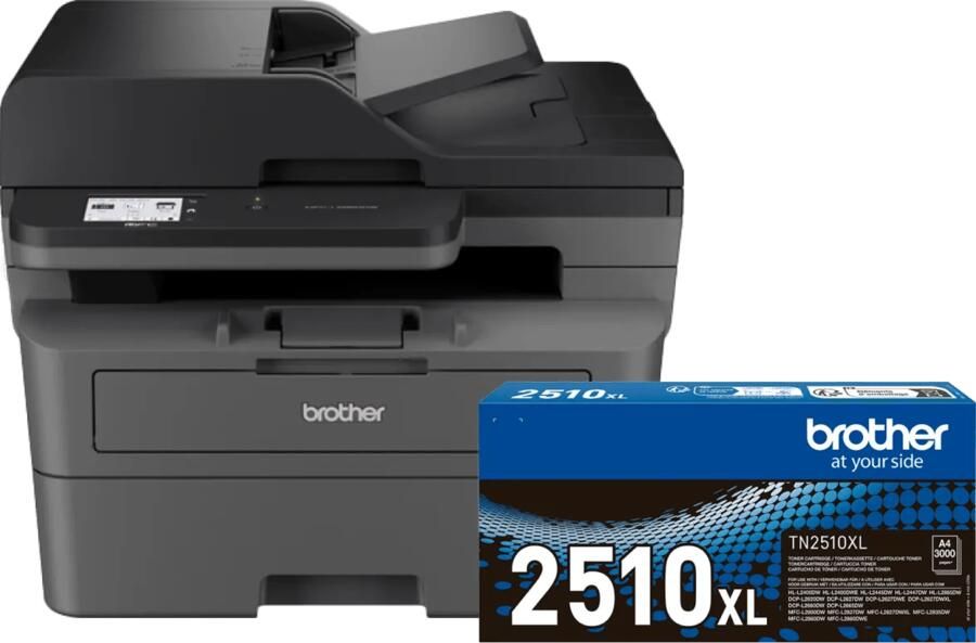 Brother MFC-L2860DWE + 1 extra zwarte XL toner