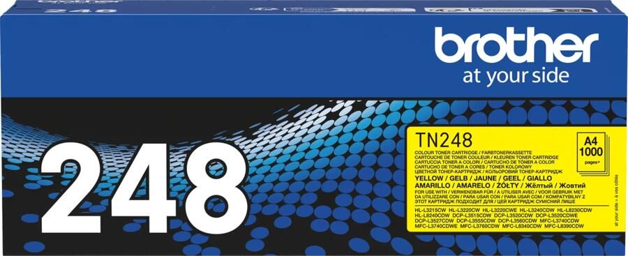 Brother Toner met gele inkt TN248Y voor -printers 1000 pagina&apos;s