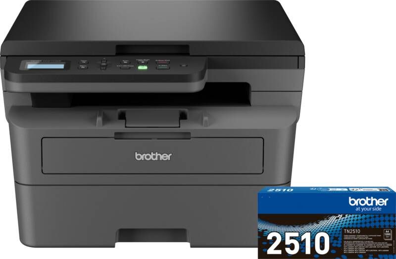 Brother DCP-L2627DWE + 1 extra zwarte toner