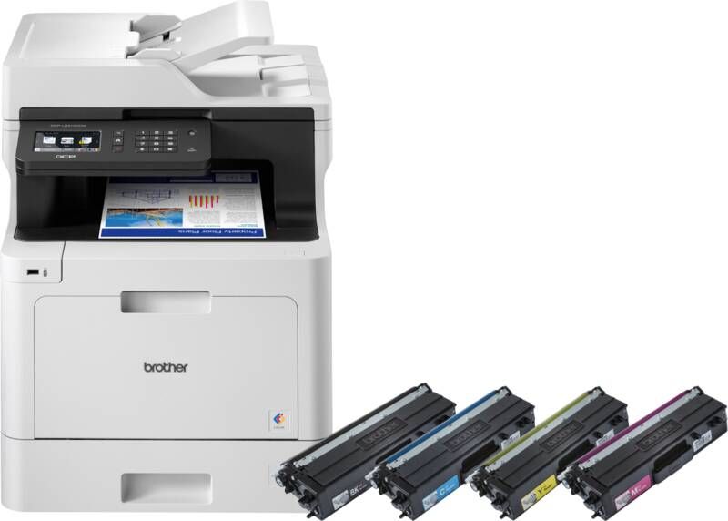 Brother DCP-L8410CDW + 1 set extra inkt