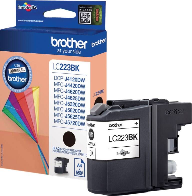 Brother LC-223BK Black Ink (600 pages) | Cartridges&Toners | Computer&IT Printen&Scannen | LC-223BK