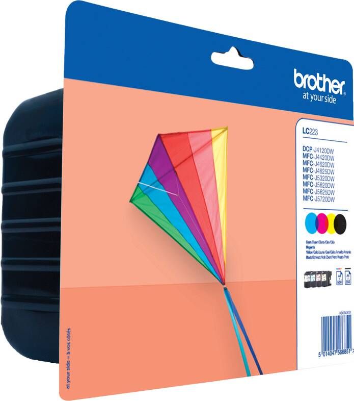 Brother LC-223 Multipack zwart en kleur cartridge