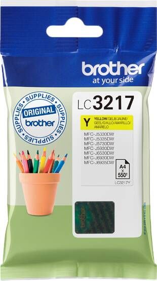 Brother LC-3217Y Yellow Inkt (550 pages)