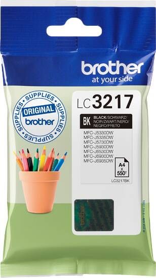 Brother LC-3217BK Black Inkt (550 pages)