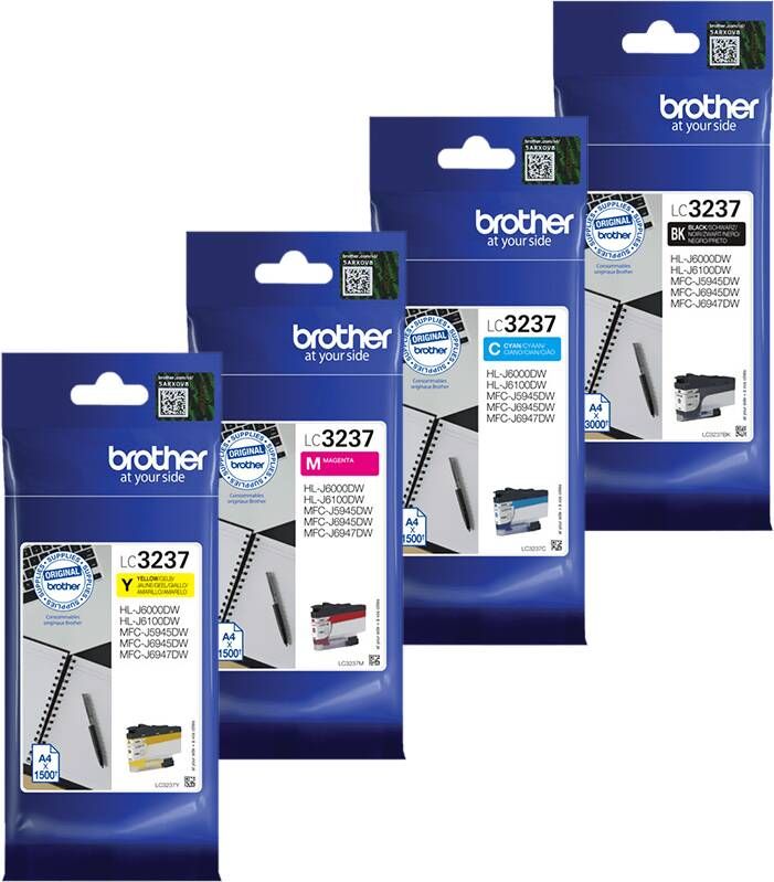 Brother LC-3237 Cartridge Combo Pack