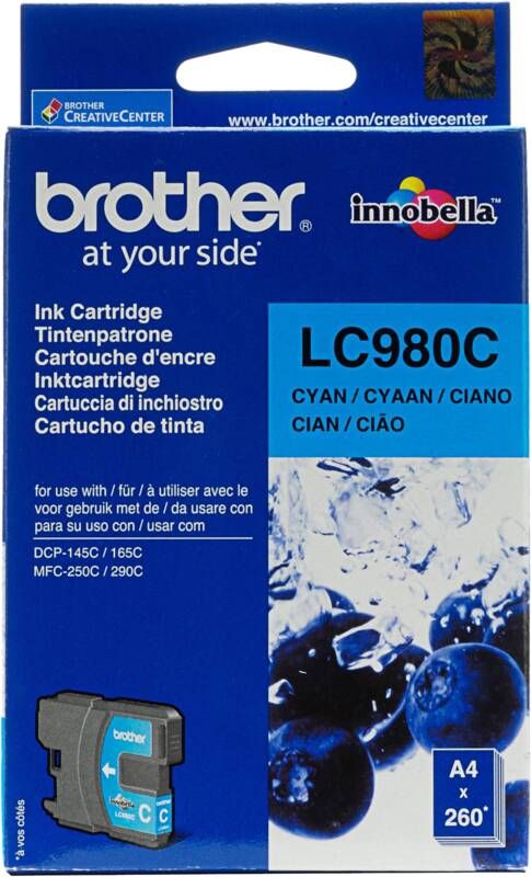 Brother LC-980C cyaan cartridge