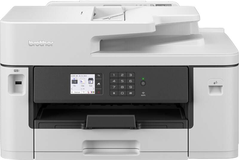 Brother MFCJ5340DWE Multifunctionele inkjetprinter (kleur) A4 Printen scannen kopiëren faxen ADF Duplex LAN USB