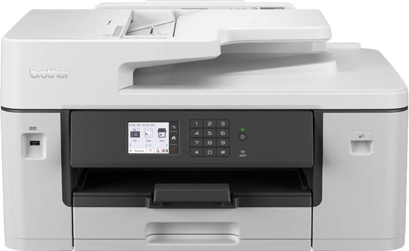 Brother MFCJ6540DWE Multifunctionele inkjetprinter (kleur) A3 Printen scannen kopiëren faxen ADF Duplex LAN USB