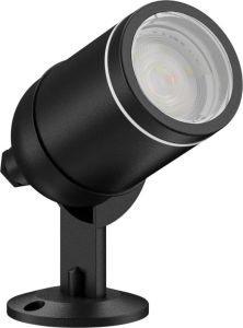 Calex Smart Outdoor LED Buitenlamp Slimme Grondspot RGB en Warm Wit Licht 4W Zwart