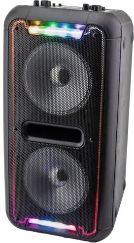 Caliber Karaoke Set Party Speaker Bluetooth Party Box met LED verlichting Microfoon met draad 16 Uur Speeltijd (HPA502BTL)