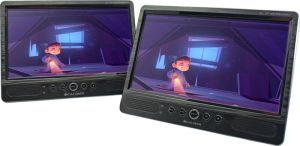 Caliber Draagbare DVD speler Auto Set met 2 Schermen 10 Inch Scherm USB Koptelefoonaansluiting (MPD2125T)