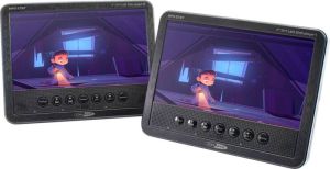 Caliber Draagbare DVD speler Auto Set Van 2 Schermen 7 Inch Met Accu Voor 1.5 Uur Speeltijd (MPD278T)