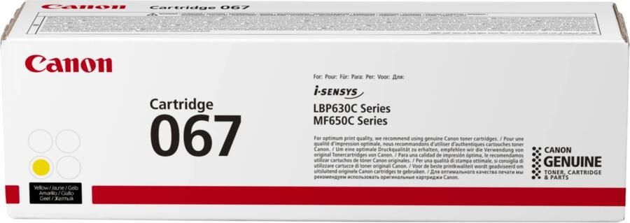 Canon 067 Toner Geel
