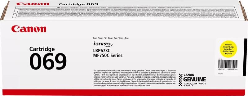 Canon 069H toner geel