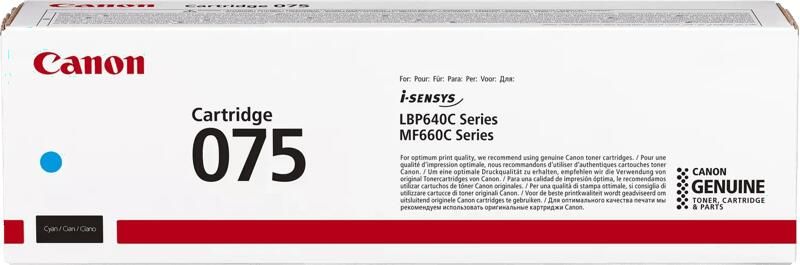 Canon 075 toner cyaan