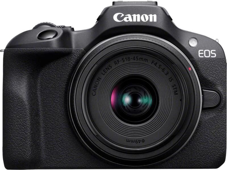 Canon EOS R100 Zwart + RF-S 18-45 IS STM | Top 10 Systeemcamera's | Fotografie Camera s | 4549292214598