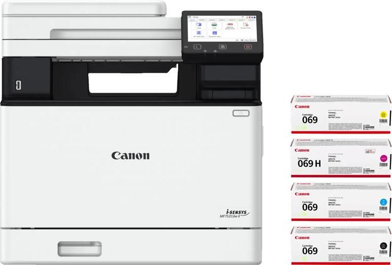 Canon i-SENSYS MF752 CDW II + 1 set extra XL toners