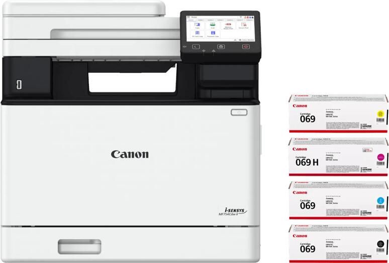 Canon i-SENSYS MF754 CDW II + 1 set extra XL toners