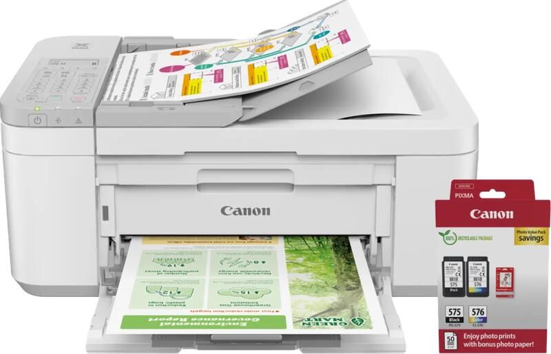 Canon PIXMA TR4756i + 1 set extra inkt + fotopapier