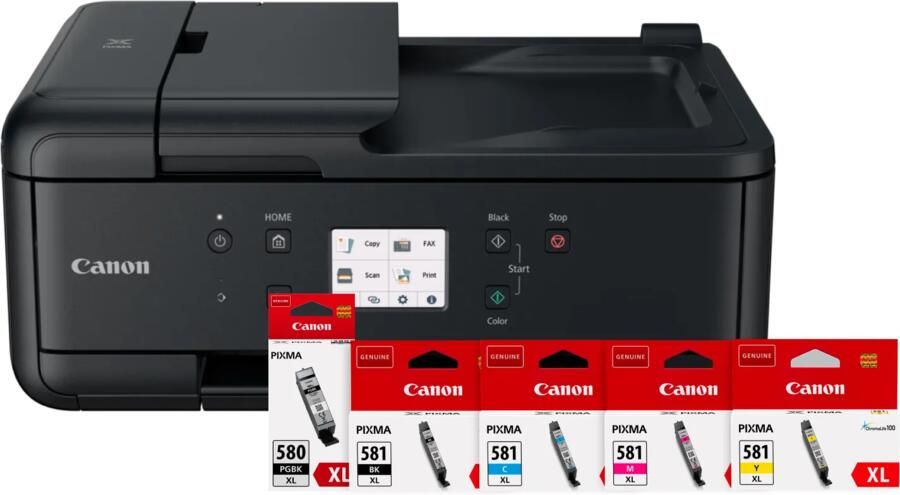 Canon PIXMA TR7650 + 1 set extra XL cartridges