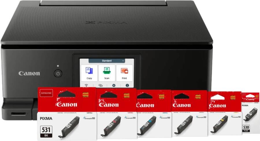 Canon PIXMA TS8750 + 1 set extra inkt