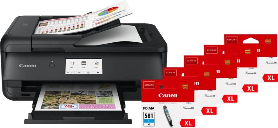Canon PIXMA TS9550a + 1 set extra XL cartridges