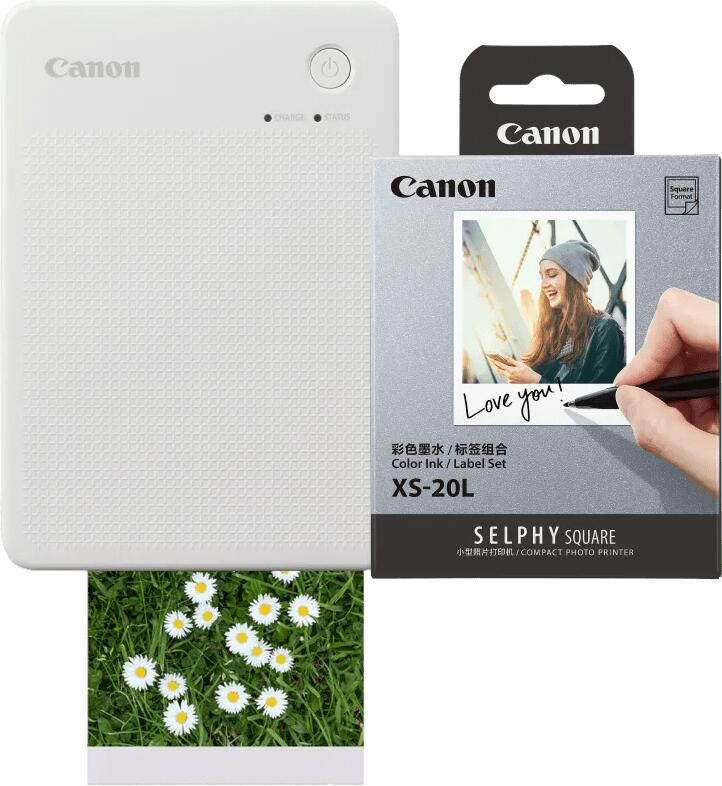 Canon SELPHY QX20 Wit + papier XS-20L (20 stuks)