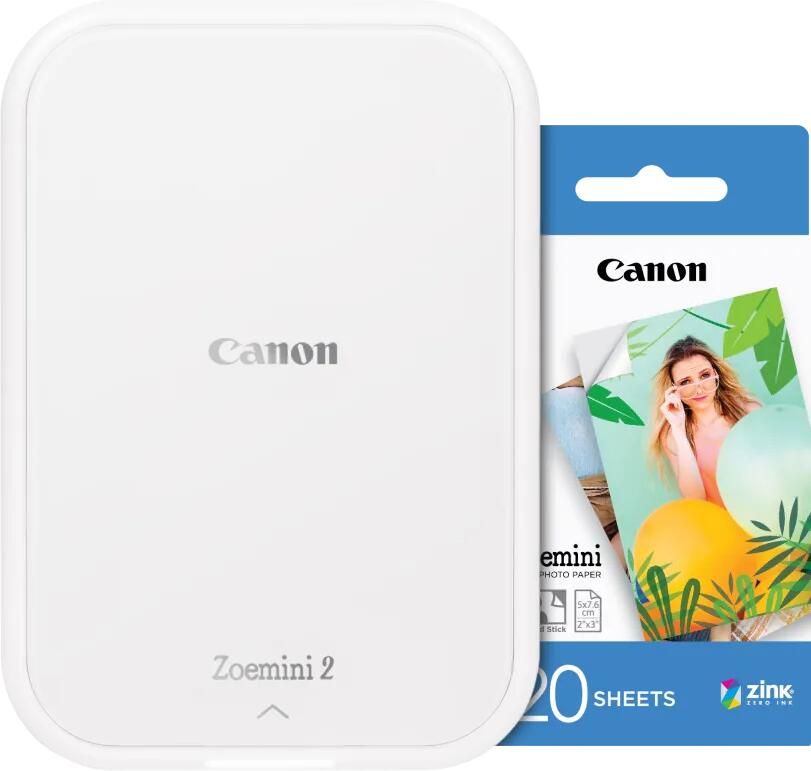 Canon Zoemini 2 Wit + 20 vellen fotopapier