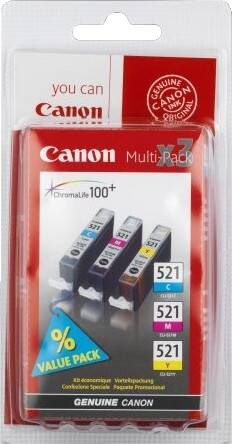 Canon cartridge voordeelpak CLI-521 3CL