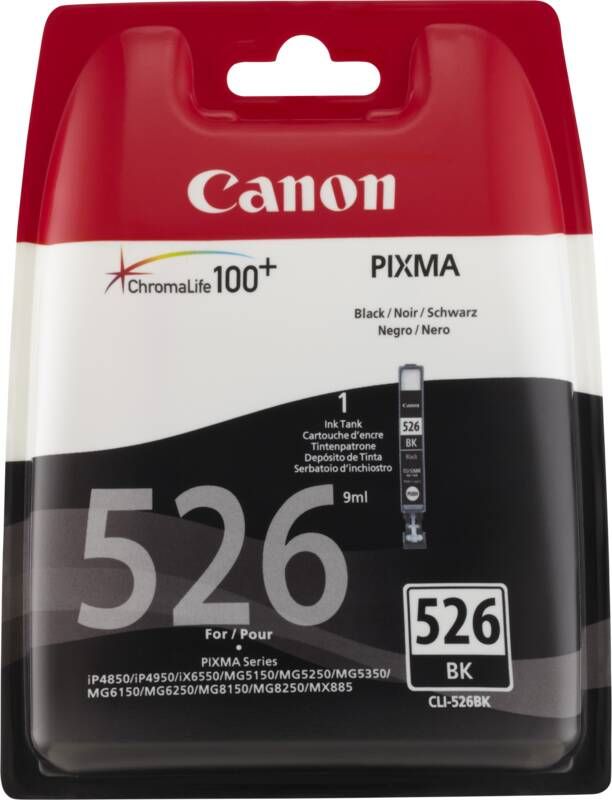 Canon CLI-526BK inktcartridge zwart standaardcapaciteit 9 ml 555 foto&apos;s