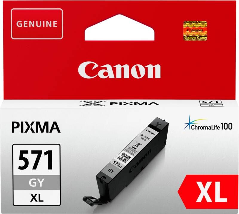 Canon inktcartridge CLI-571XL grijs 3350 pagina&apos;s OEM: 0335C001