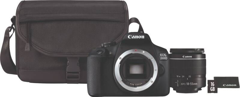 Canon 2000D 18-55 Tas 16GB