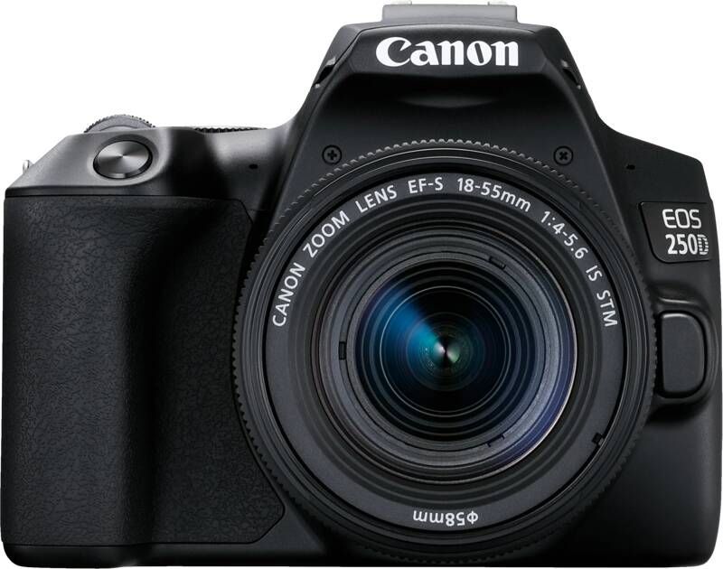 Canon EOS 250D + EF-S 18-55mm STM- Zwart | Spiegelreflexcamera's | 4549292132717