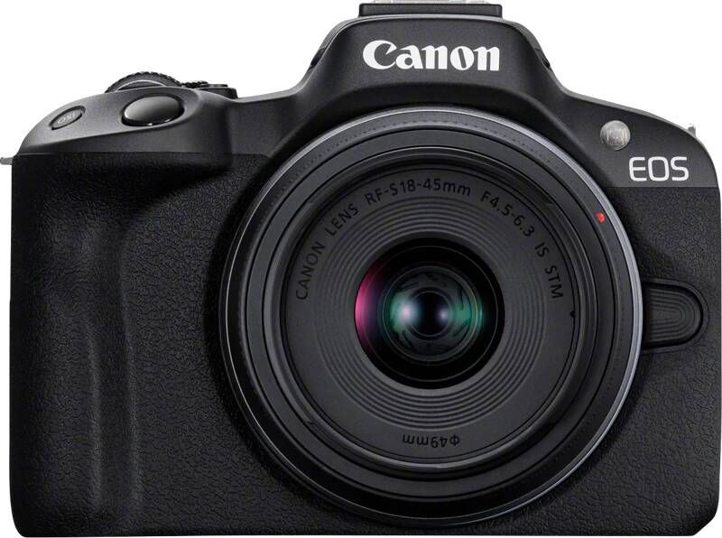 Canon EOS R50 Zwart + RF-S 18-45 IS STM-kit | Camera aanbiedingen | Fotografie Camera s | 4549292205046